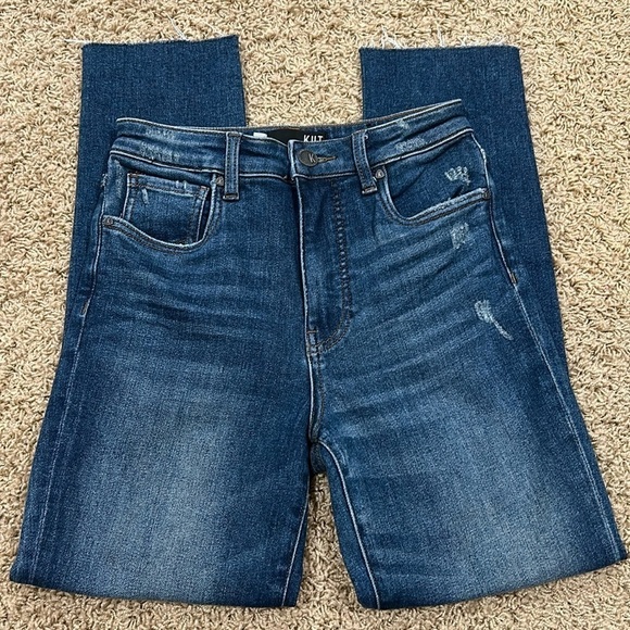Kut from the Kloth Denim - Kut From The Kloth High Rise Reese Fab Ab Ankle Straight Leg Jeans - Size 0